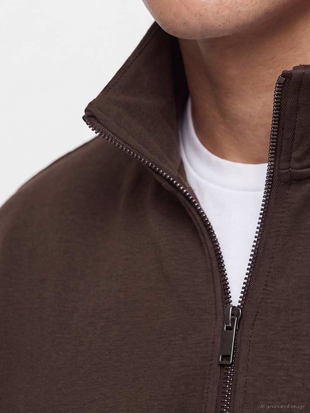 Mock Neck Men's Sweatshirt-2