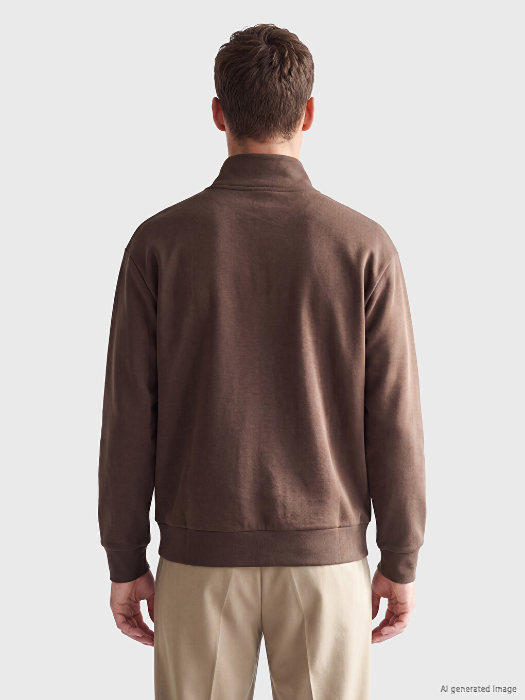 Mock Neck Men's Sweatshirt-3