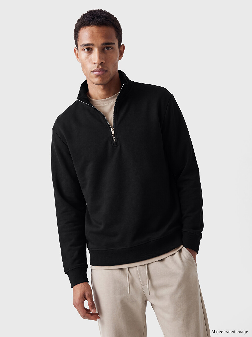 Mock Neck Men's Sweatshirt