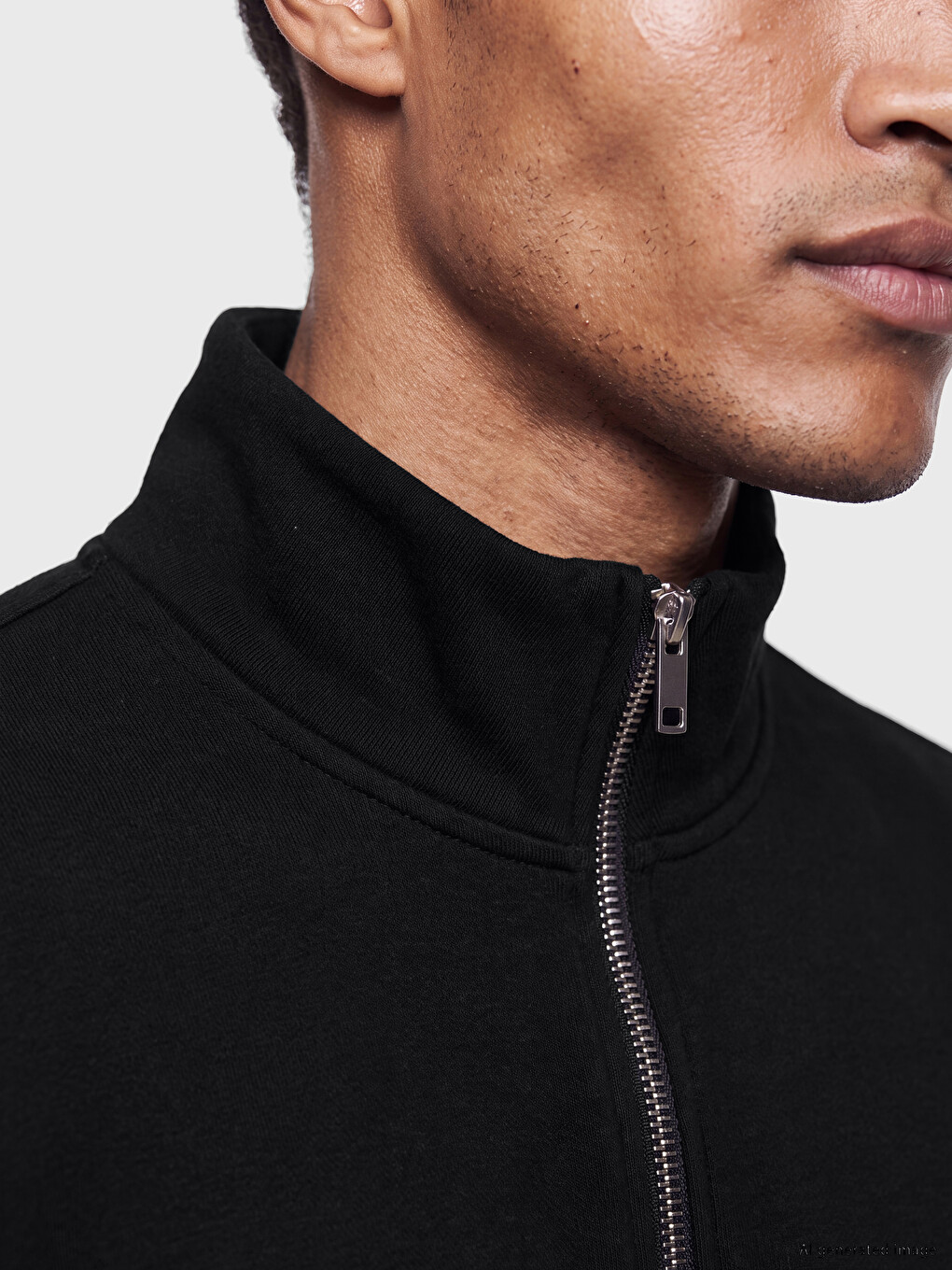 Mock Neck Men's Sweatshirt-2