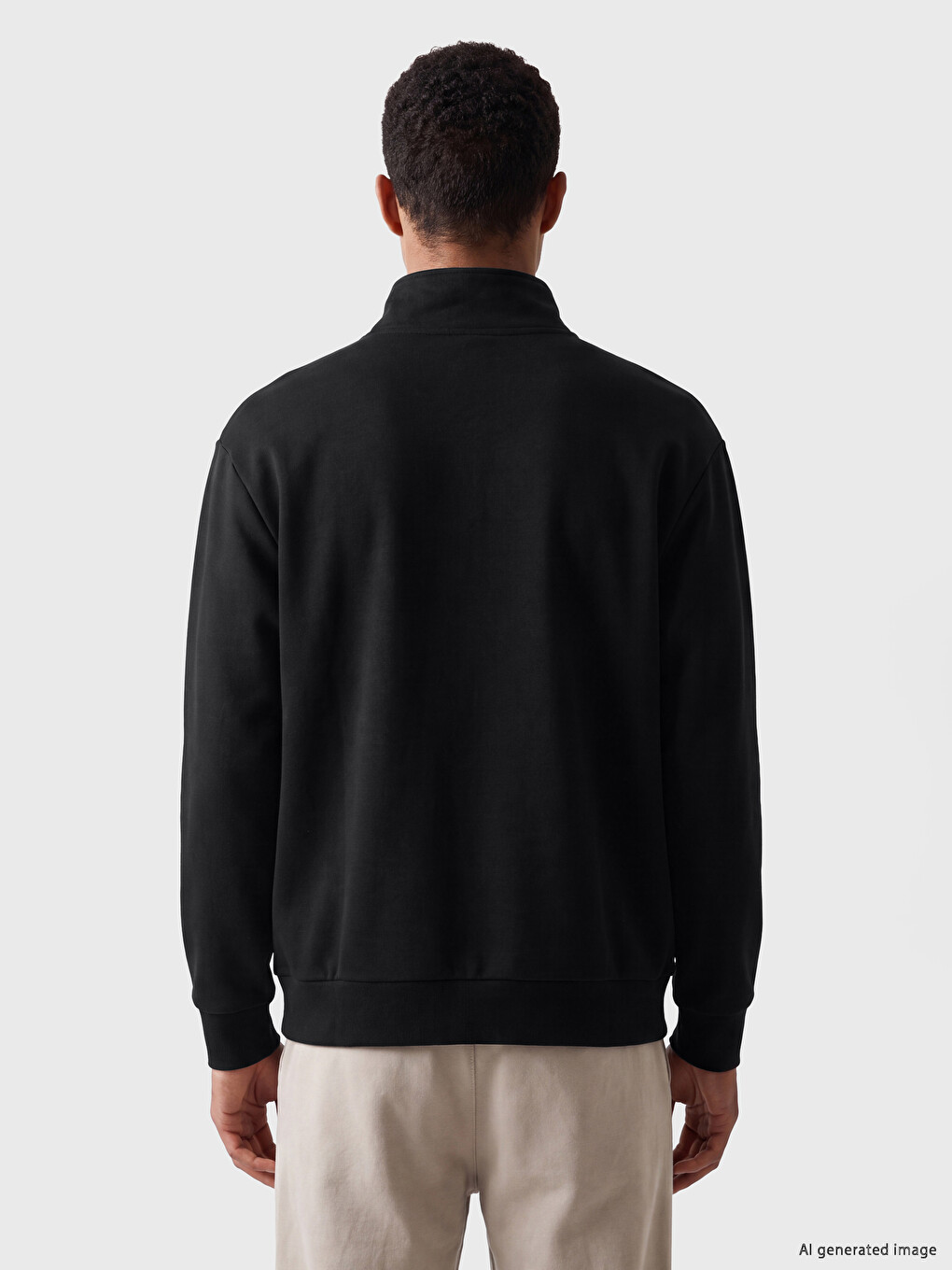 Mock Neck Men's Sweatshirt-3