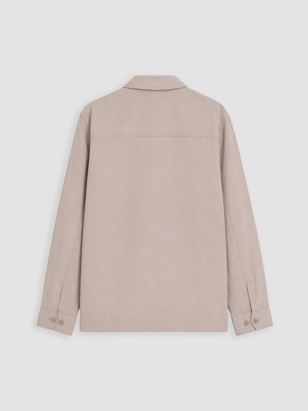 Man Beige Overshirt-2