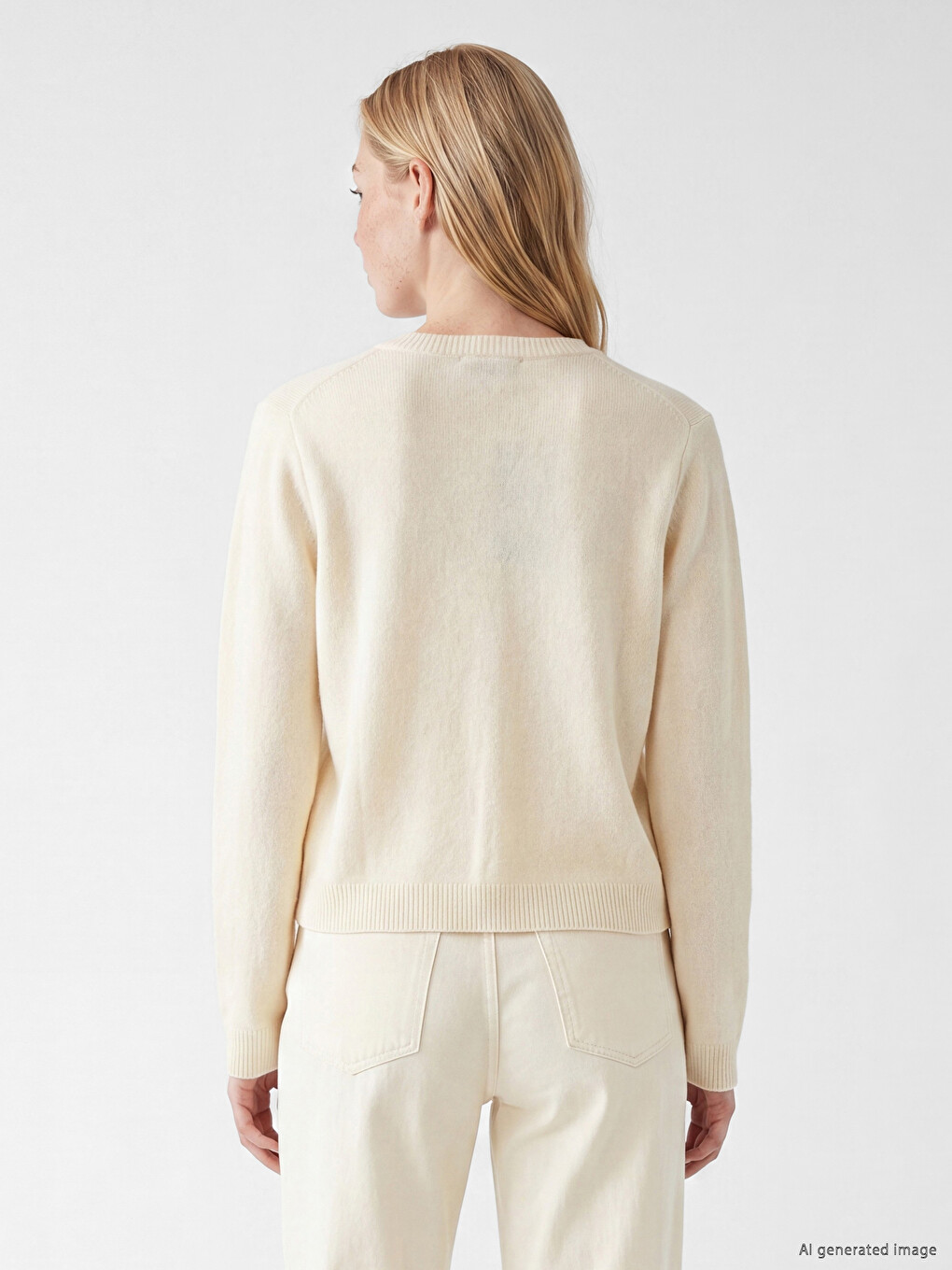 Crew Neck Women's Knitwear Cardigan-3