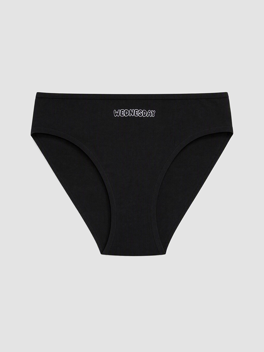 Siyah Baskılı Bikini Külot