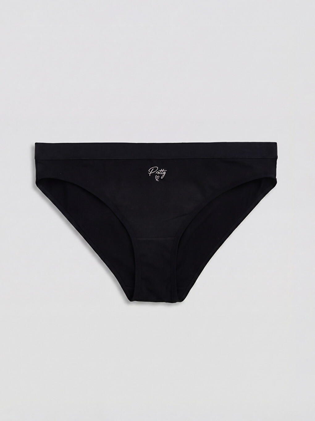 Siyah Baskılı Bikini Külot 3'lü-4