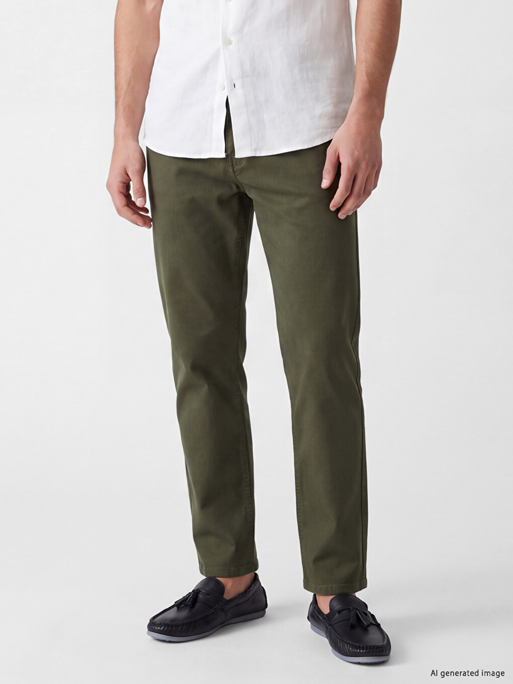 Pantaloni Chino Slim Fit Bărbați-1