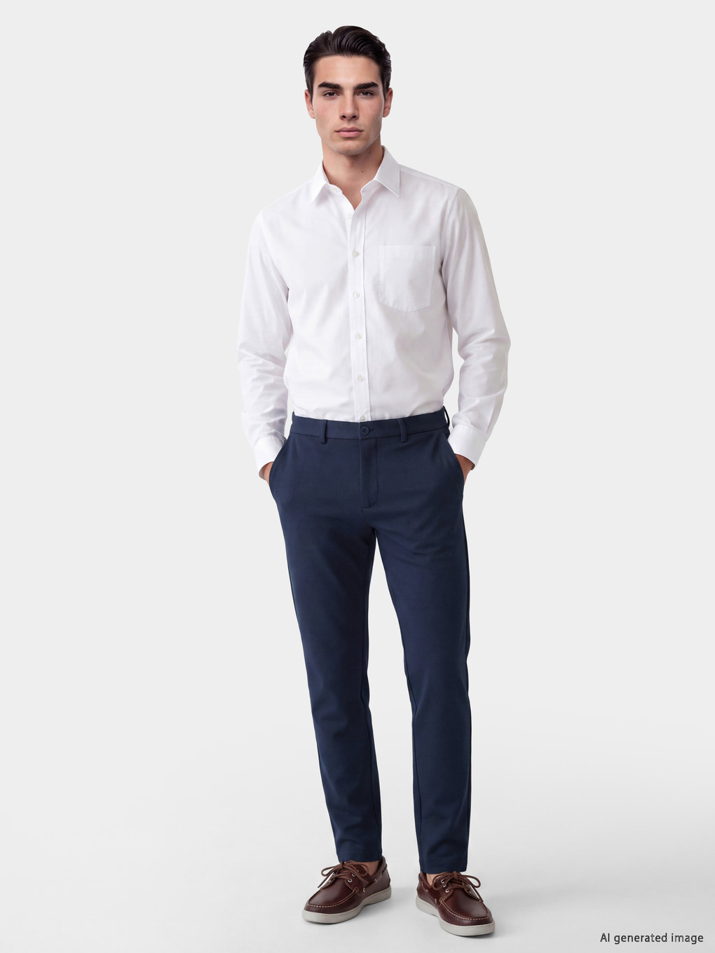 Man Indigo Chino Trousers