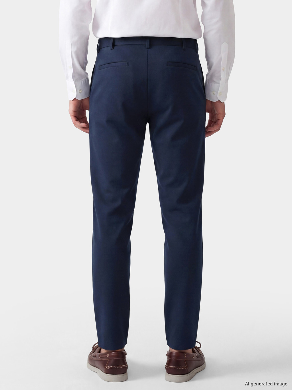 Man Indigo Chino Trousers-2
