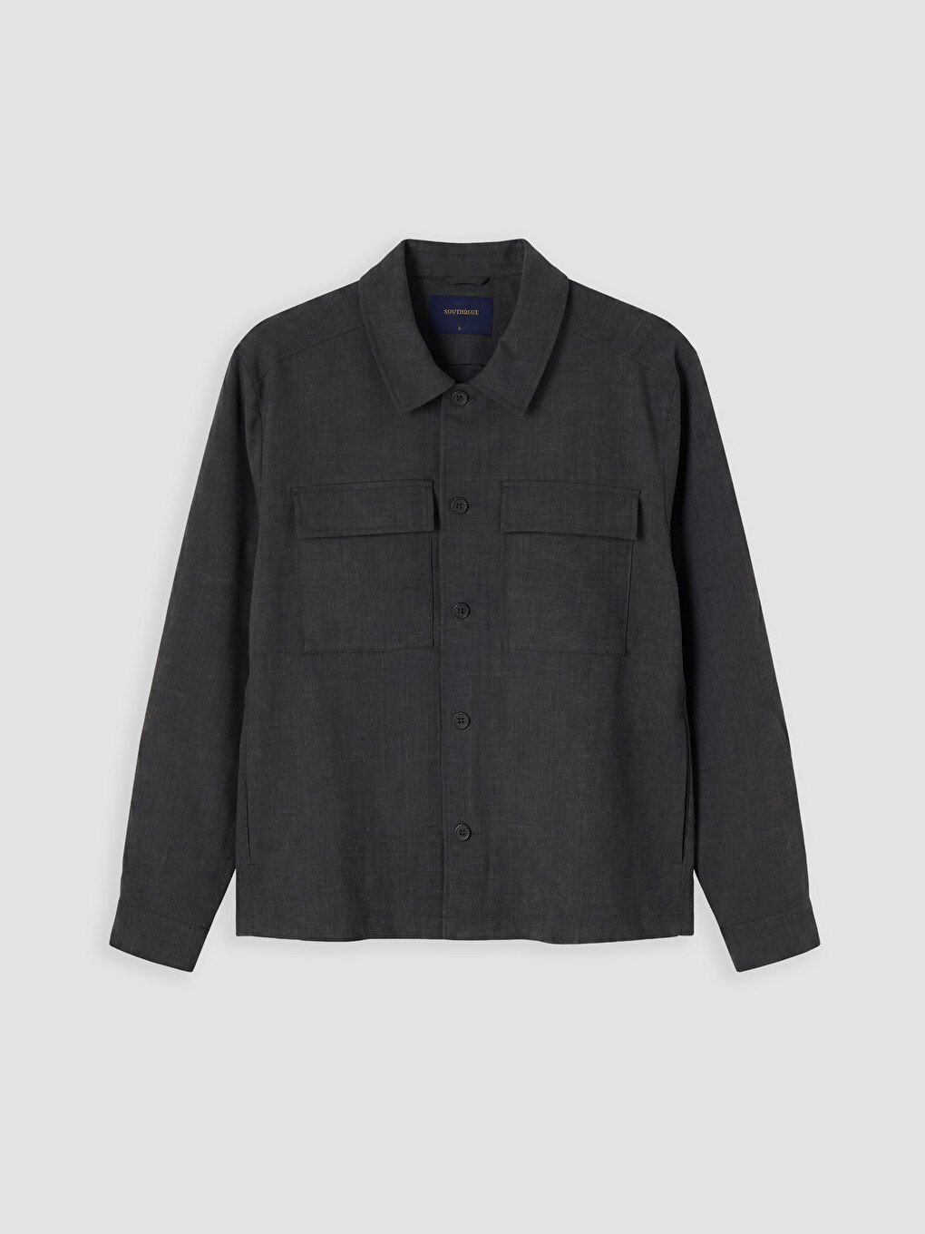 Regular Fit Shirt Collar Men's Coat-4