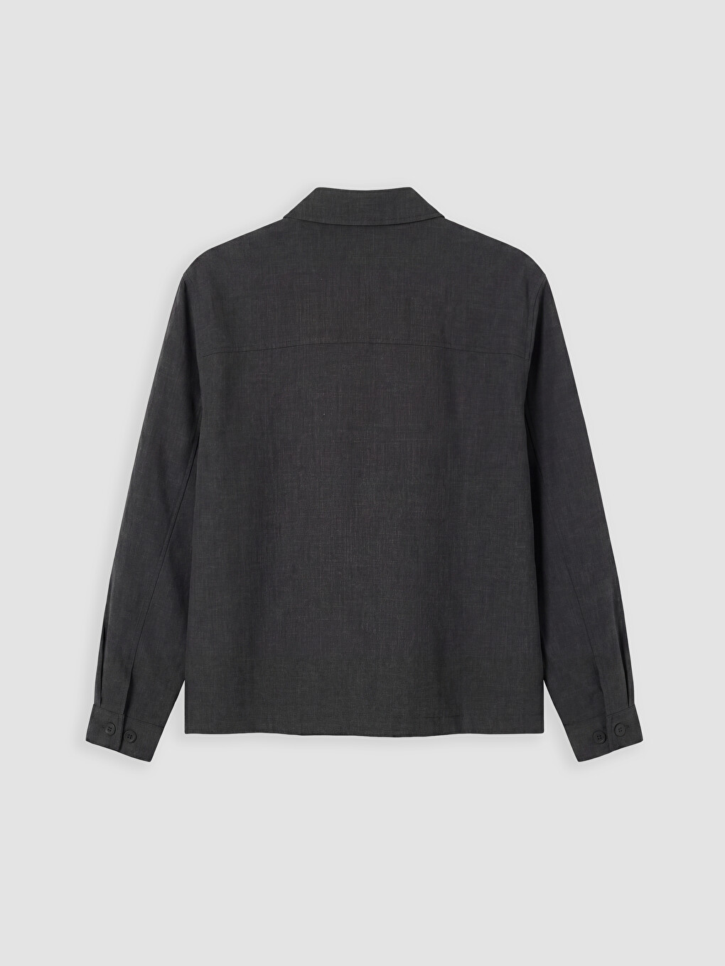 Regular Fit Shirt Collar Men's Coat-6