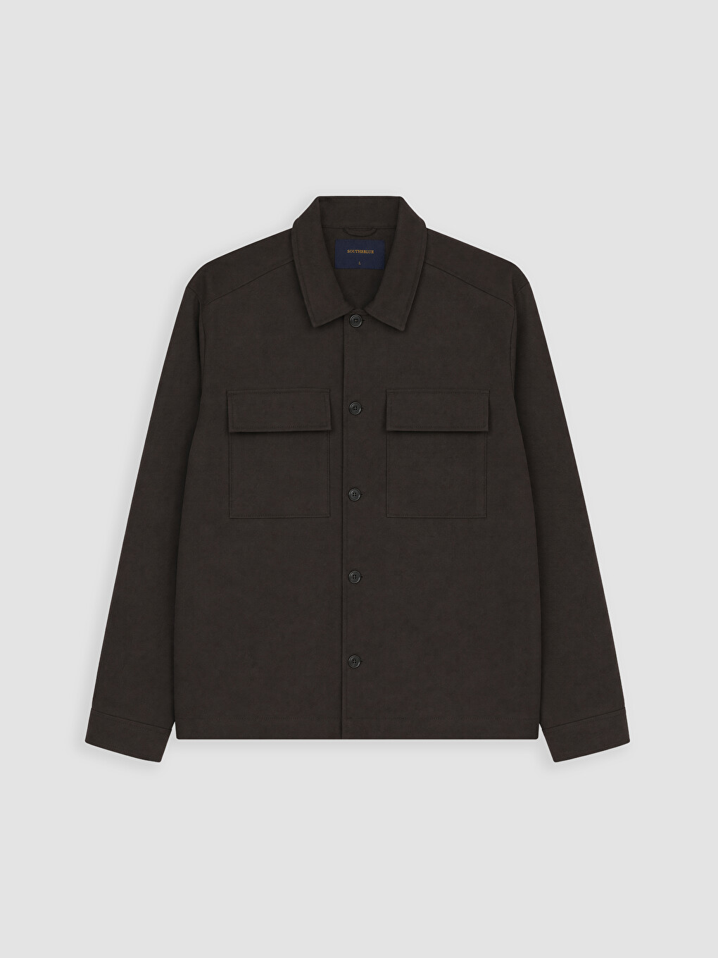 Regular Fit Shirt Collar Men's Coat