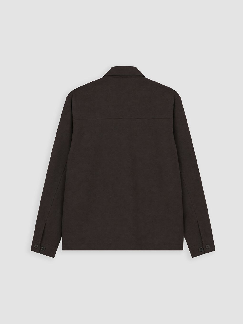 Regular Fit Shirt Collar Men's Coat-1