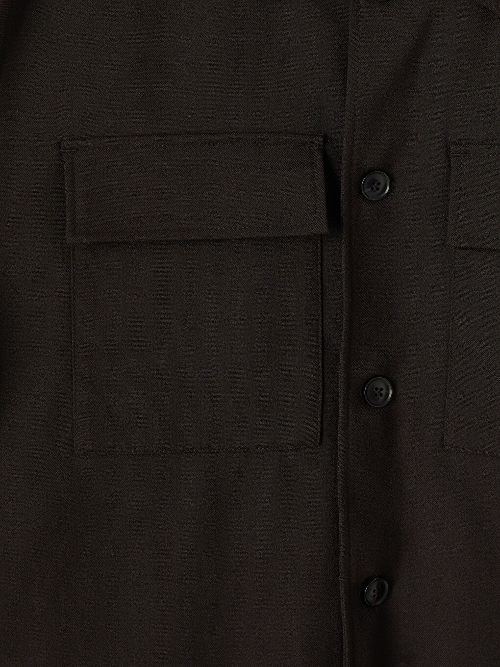 Regular Fit Shirt Collar Men's Coat-2