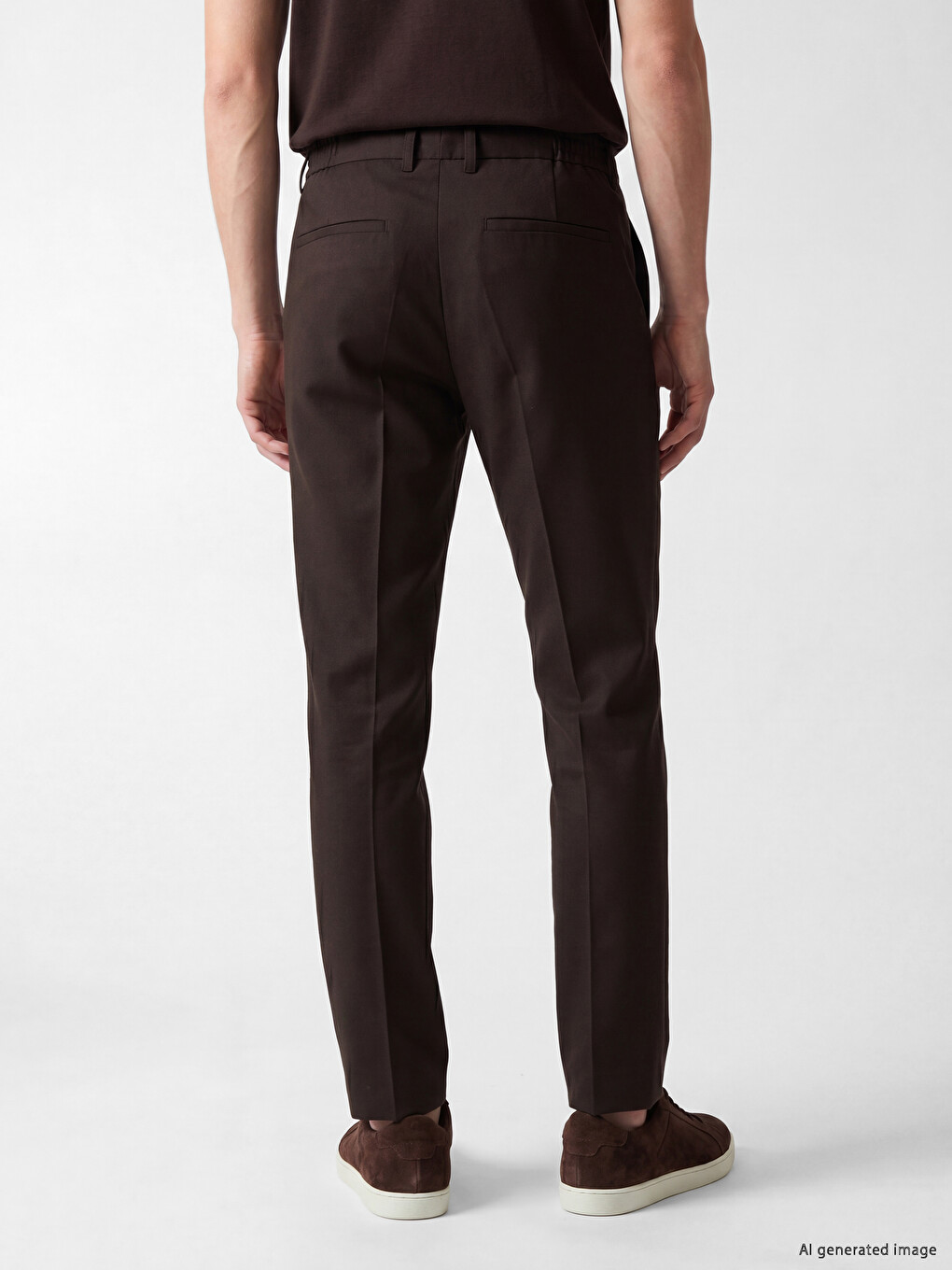 Regular Fit Dobby Men's Trousers-3