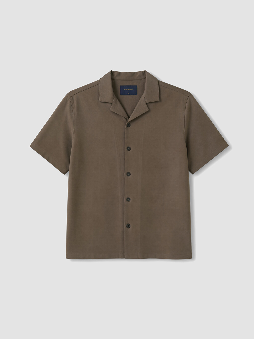 Lyocell Blended Resort Collar Men's Shirt-4