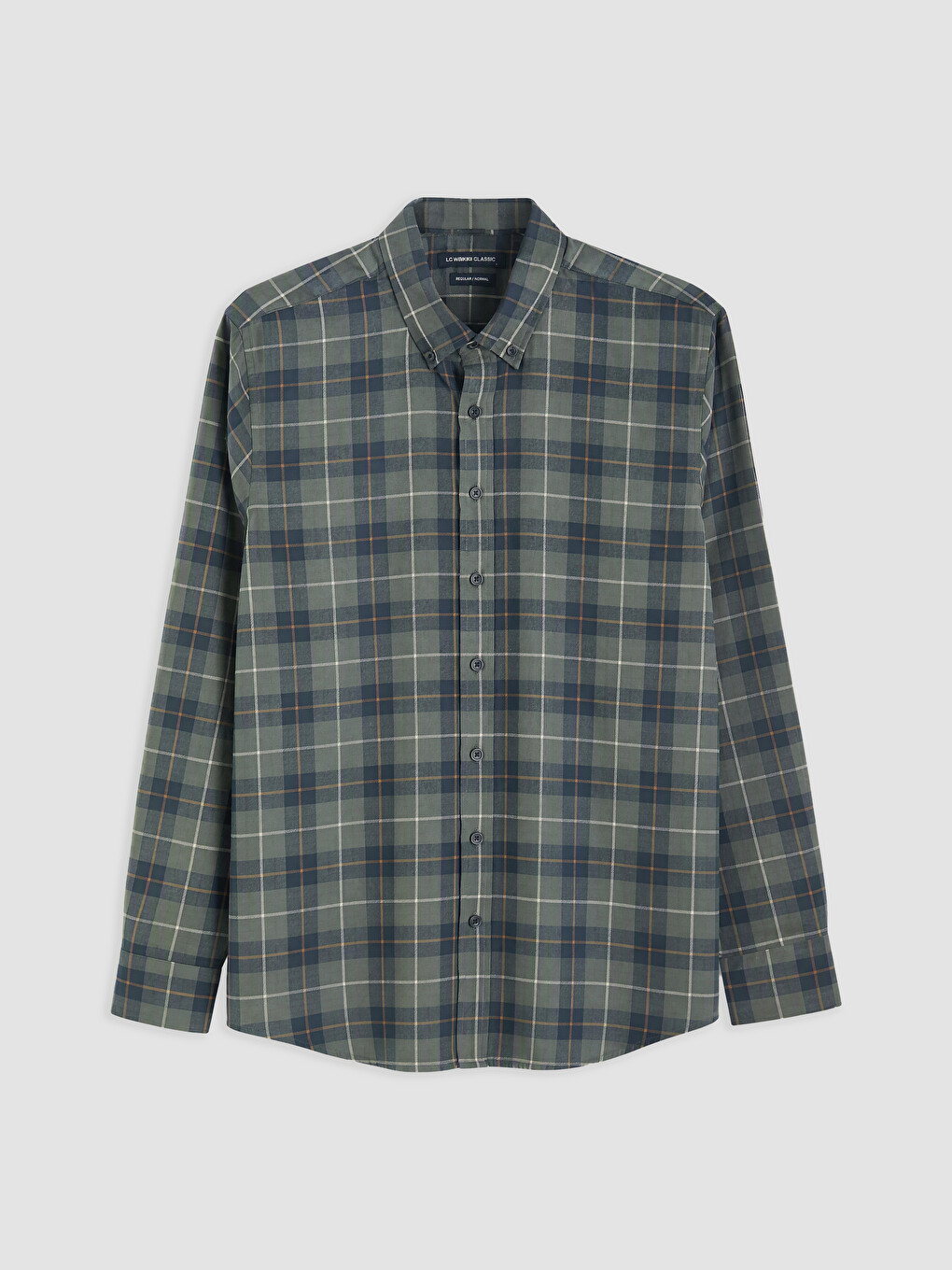 Regular Fit Plaid Twill Men's Shirt-3