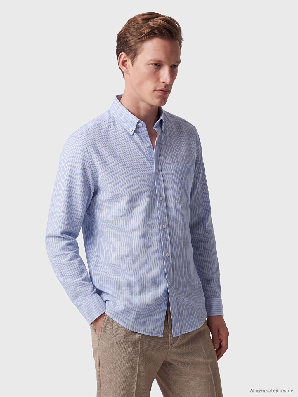 Man Blue Shirt