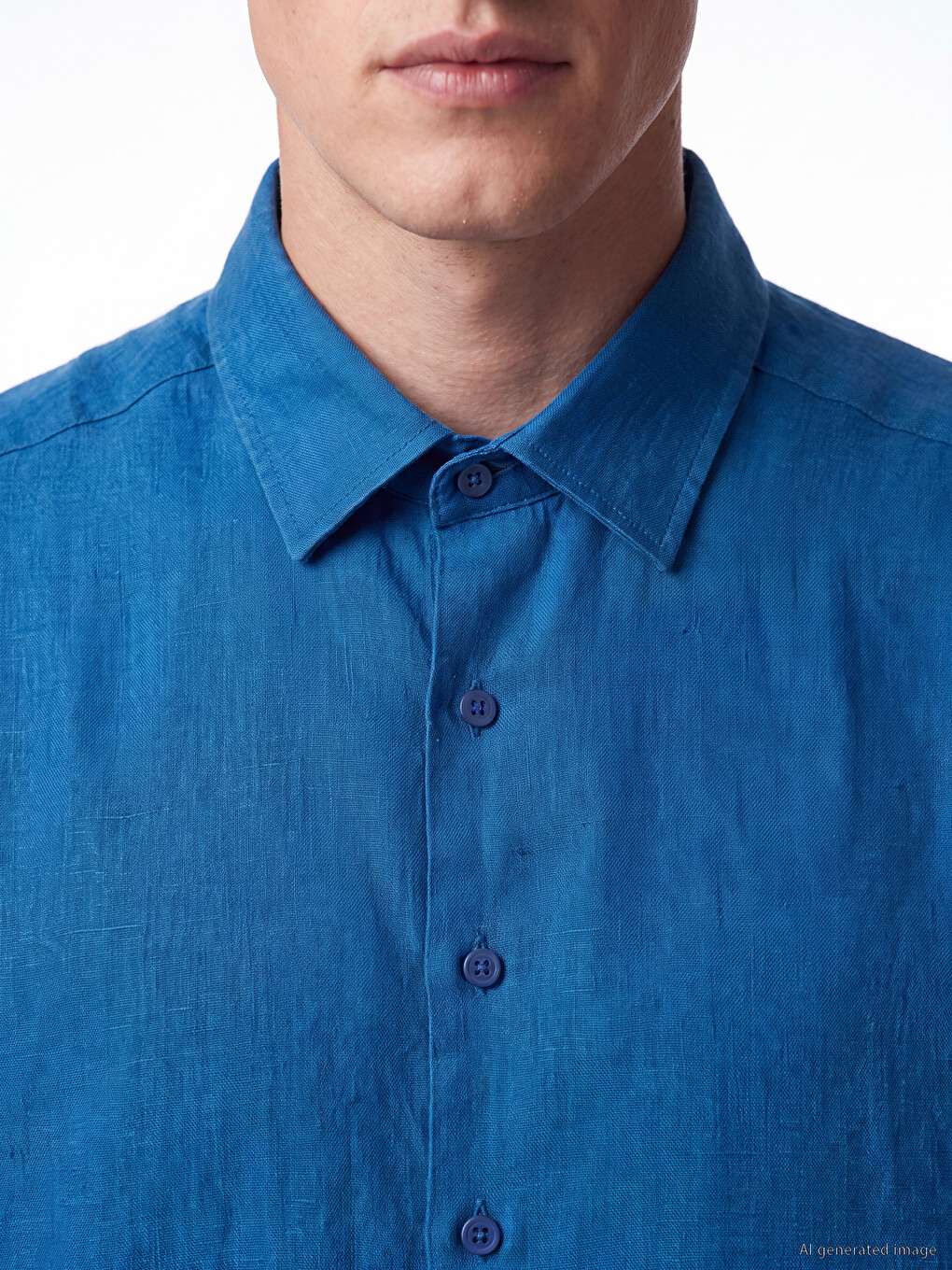 Regular Fit Men's 100% Linen Shirt-2
