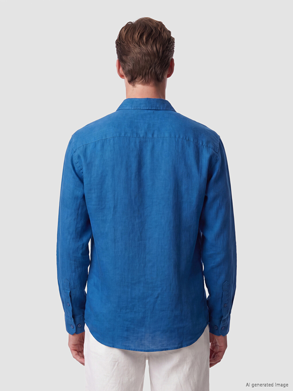 Regular Fit Men's 100% Linen Shirt-3