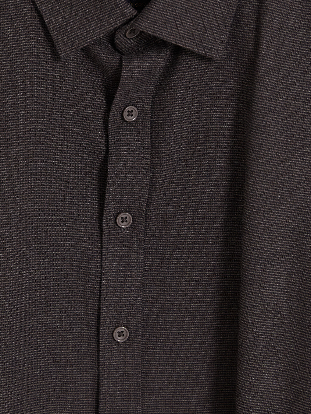 Regular Fit Plaid Twill Men's Shirt-5