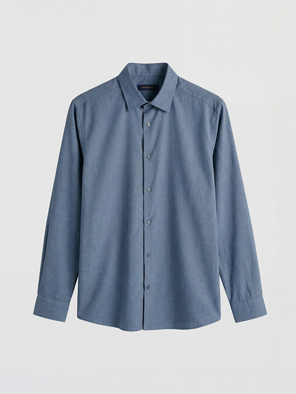 Lacivert Regular Fit Gabardin Erkek Gömlek-4