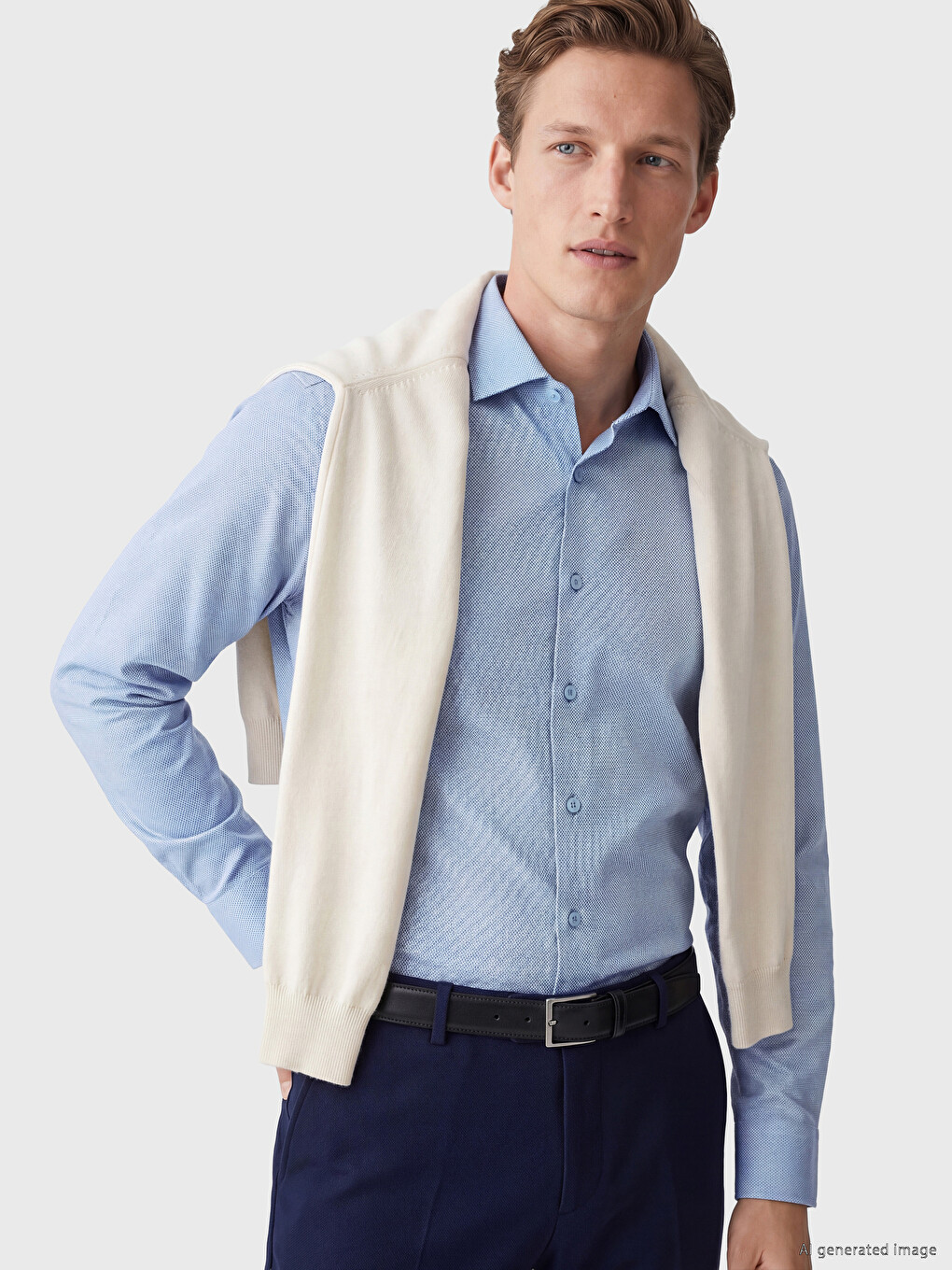 Standard Fit Gabardine Men's Shirt