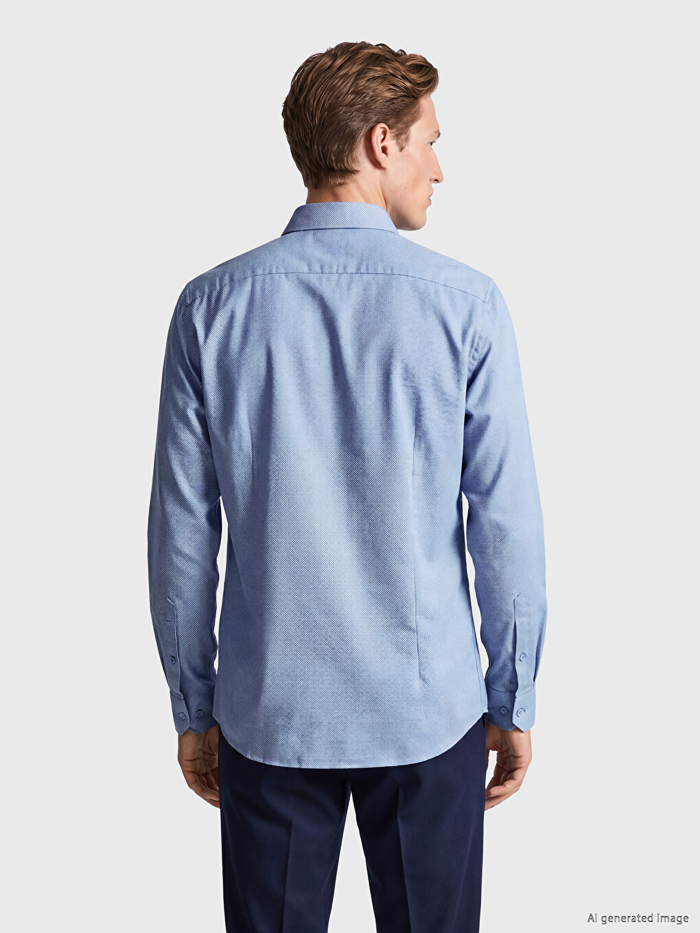 Standard Fit Gabardine Men's Shirt-3
