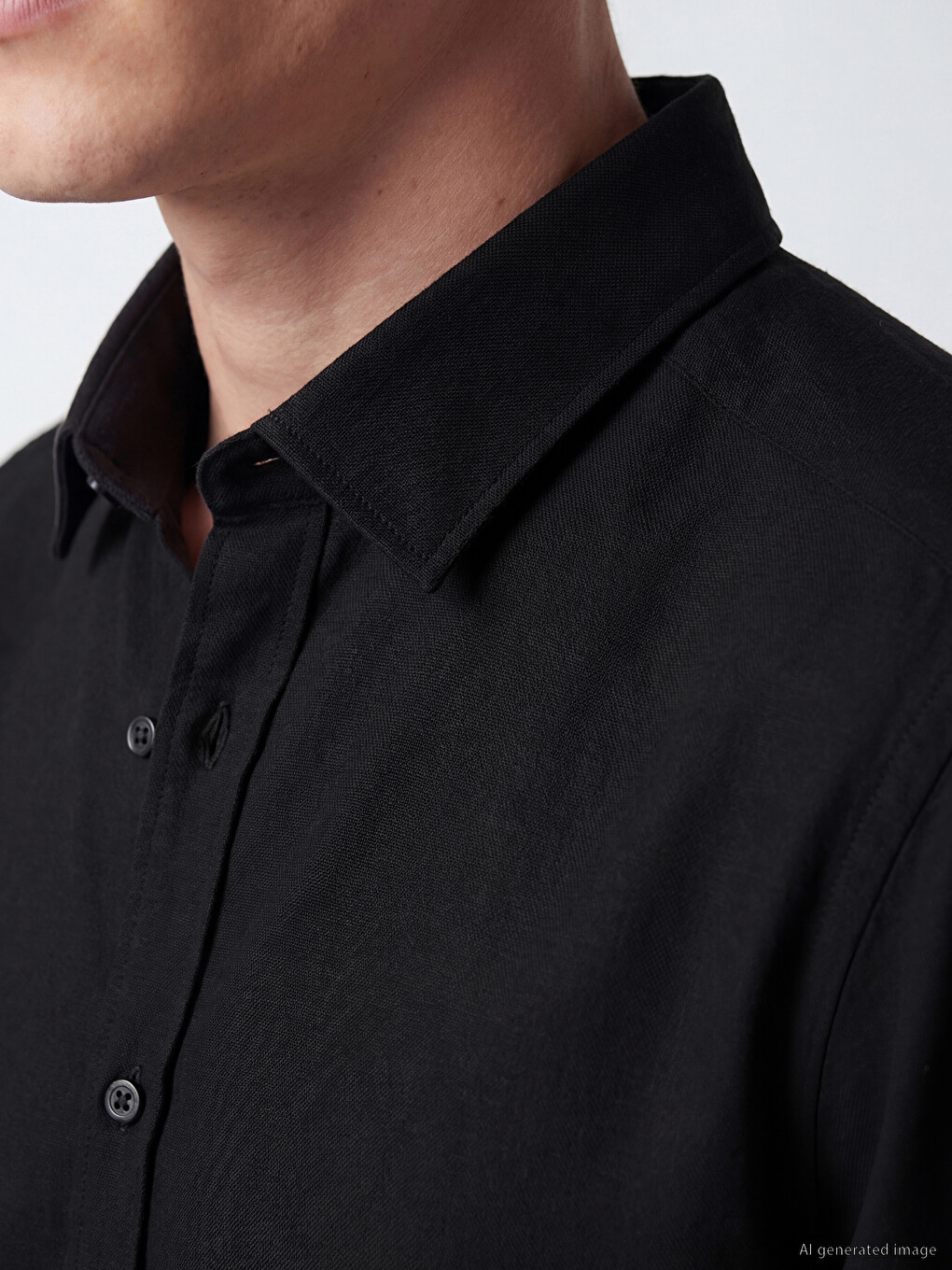 Regular Fit Gabardine Men's Shirt-2