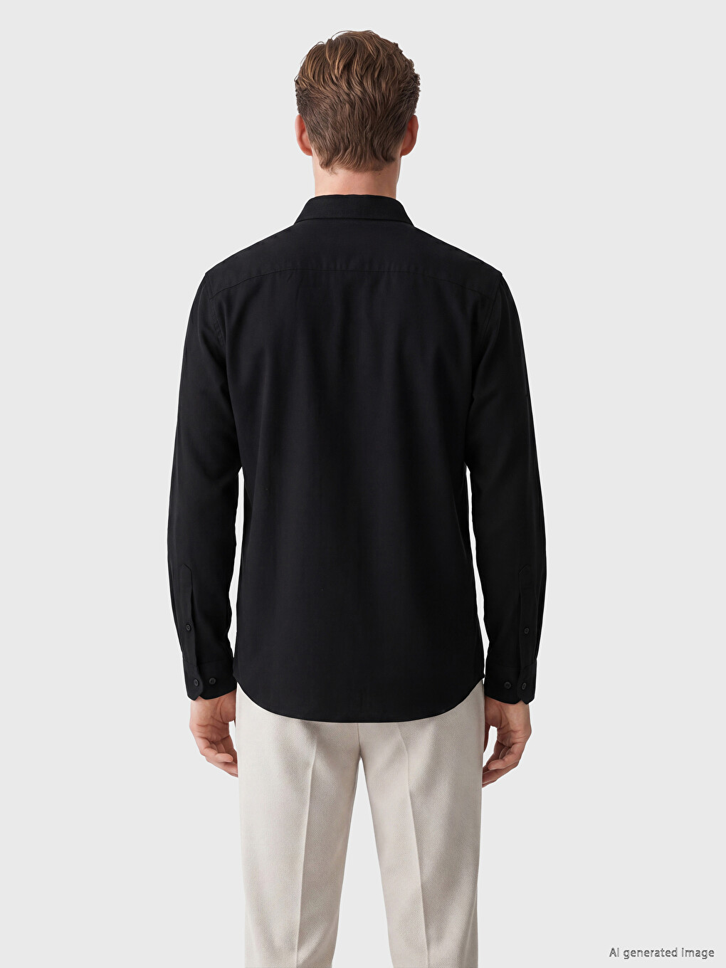 Regular Fit Gabardine Men's Shirt-3