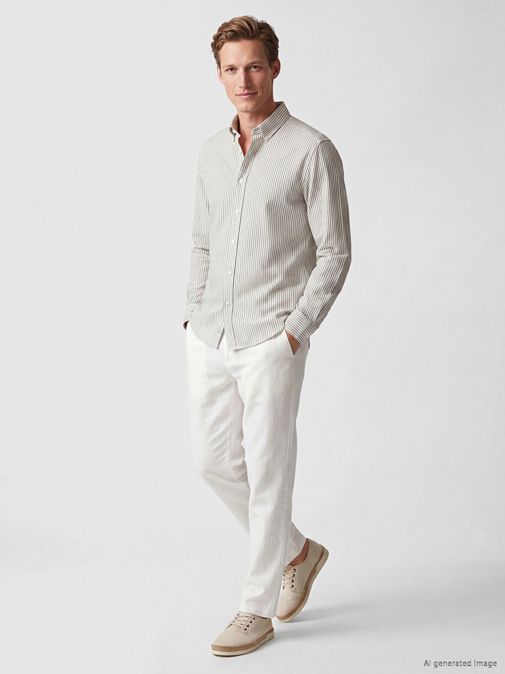 Man Khaki Shirt-1