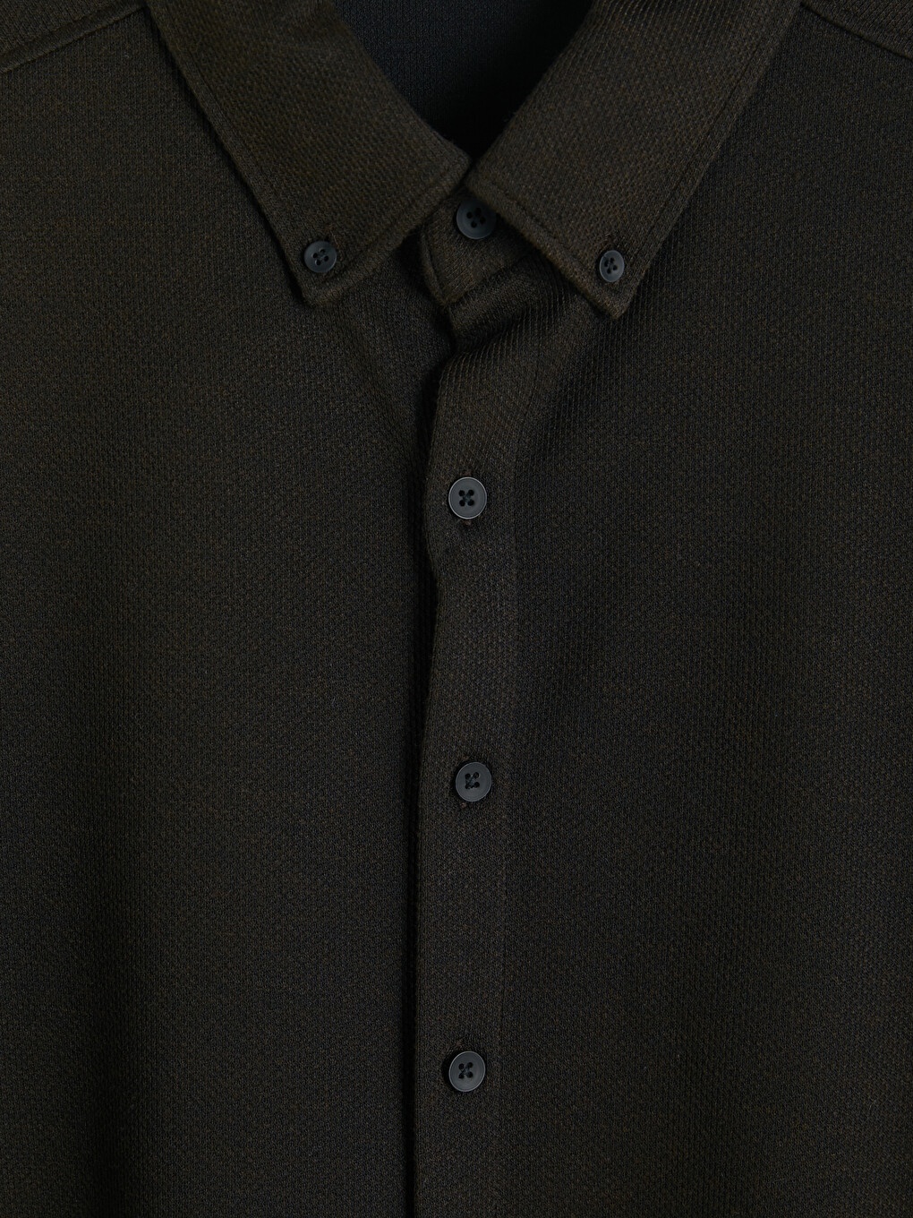Kahverengi Slim Fit Erkek Gömlek-2