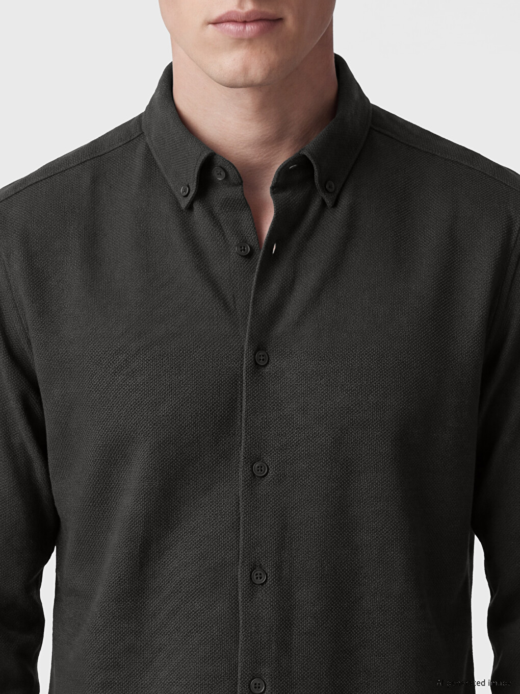 Haki Slim Fit Erkek Gömlek-2