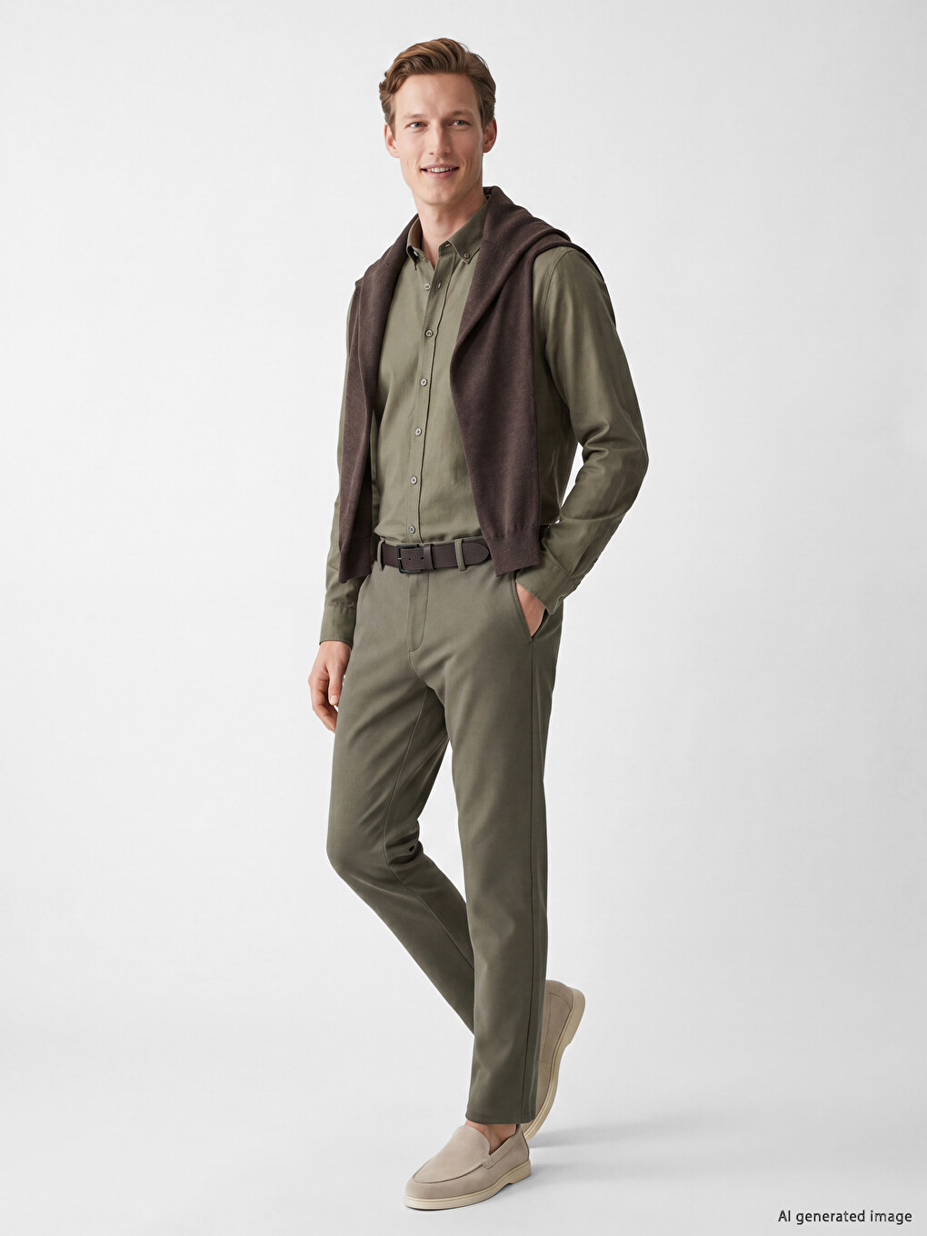 Regular Fit Dobby Men's Shirt-1