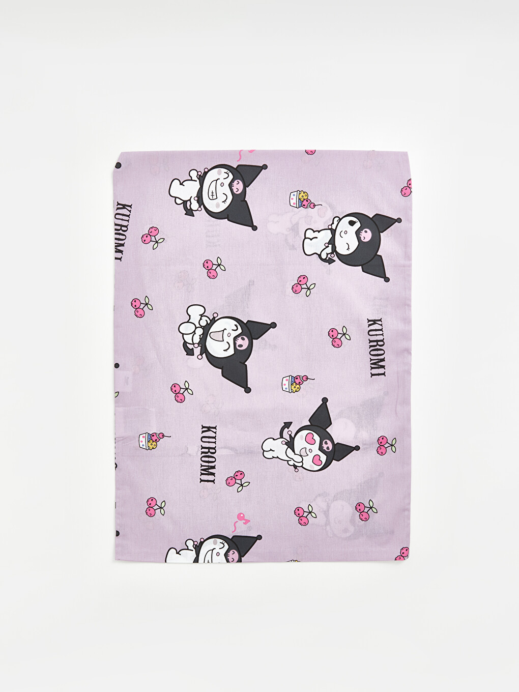 Kuromi Printed Girls' Single Duvet Cover Set-1