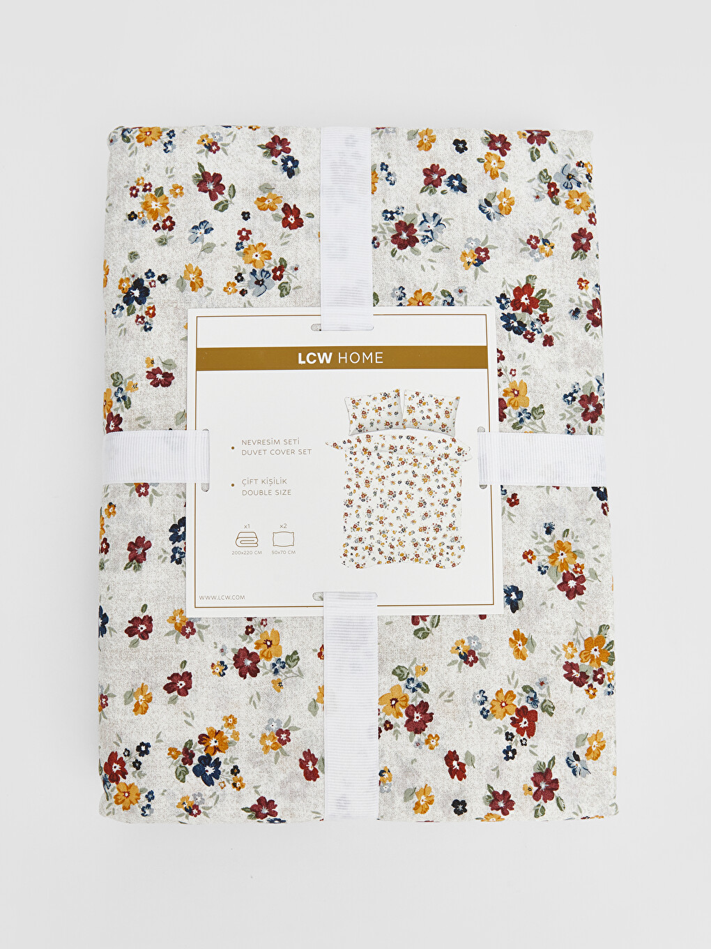 Set Husă De Pilotă Dublă Cu Model Floral-3