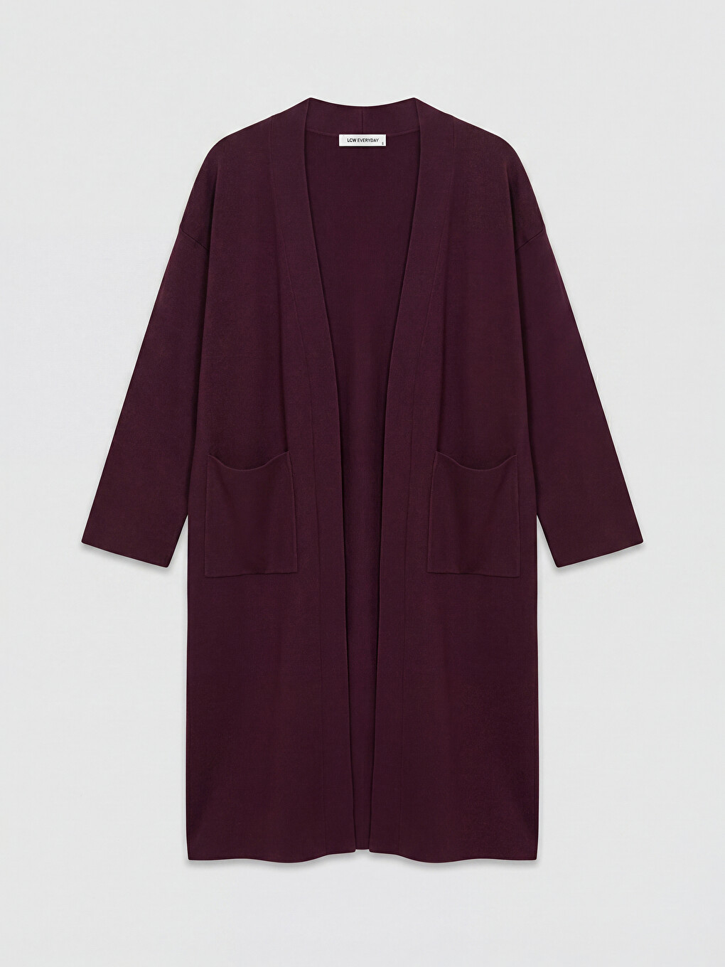 Şal Yaka Oversize Kadın Triko Hırka-4