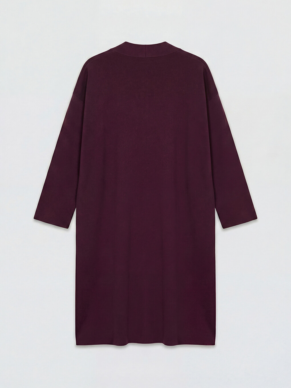 Şal Yaka Oversize Kadın Triko Hırka-5