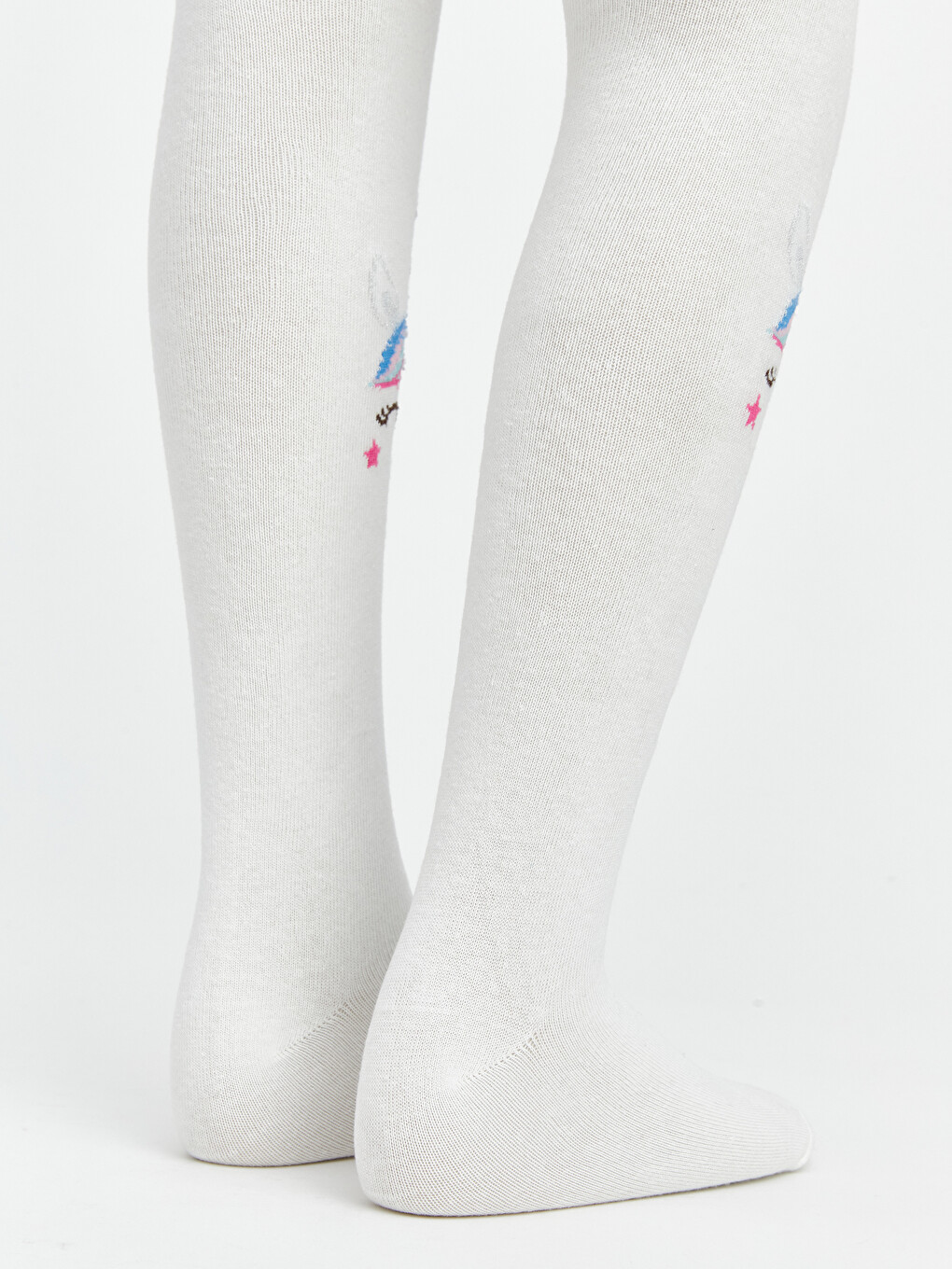 Patterned Girls' Tights 2 Pack-4