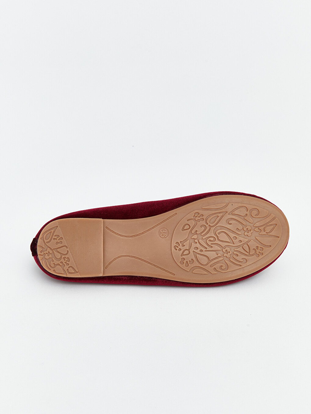 Girl Bordeaux Ballet Flats-2