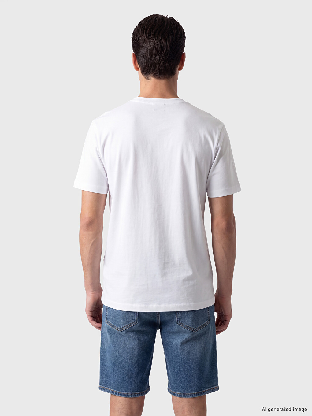 V Neck Jersey Men's T-shirt-2