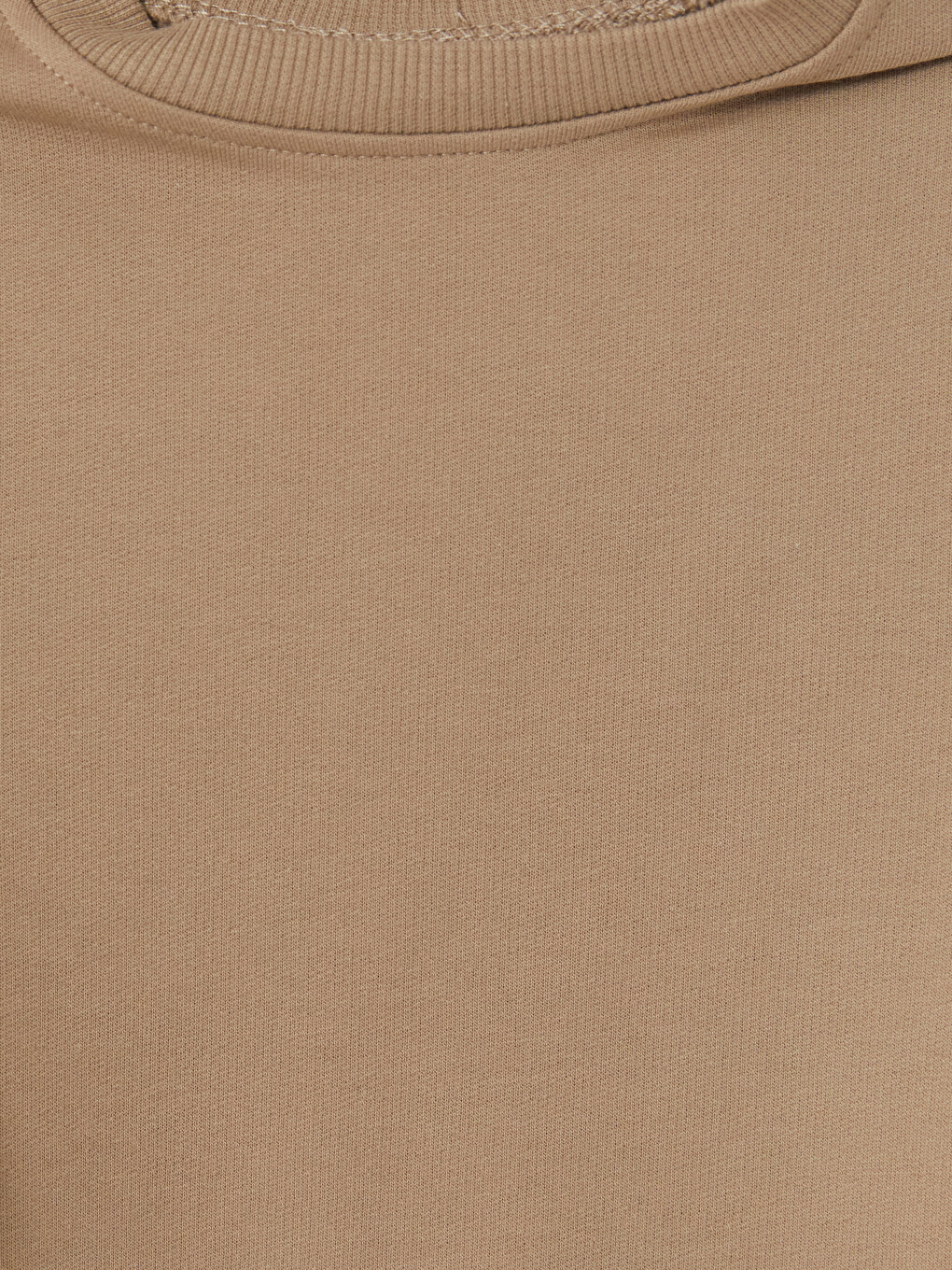 Bej Bisiklet Yaka Erkek Çocuk Sweatshirt 2'li-2