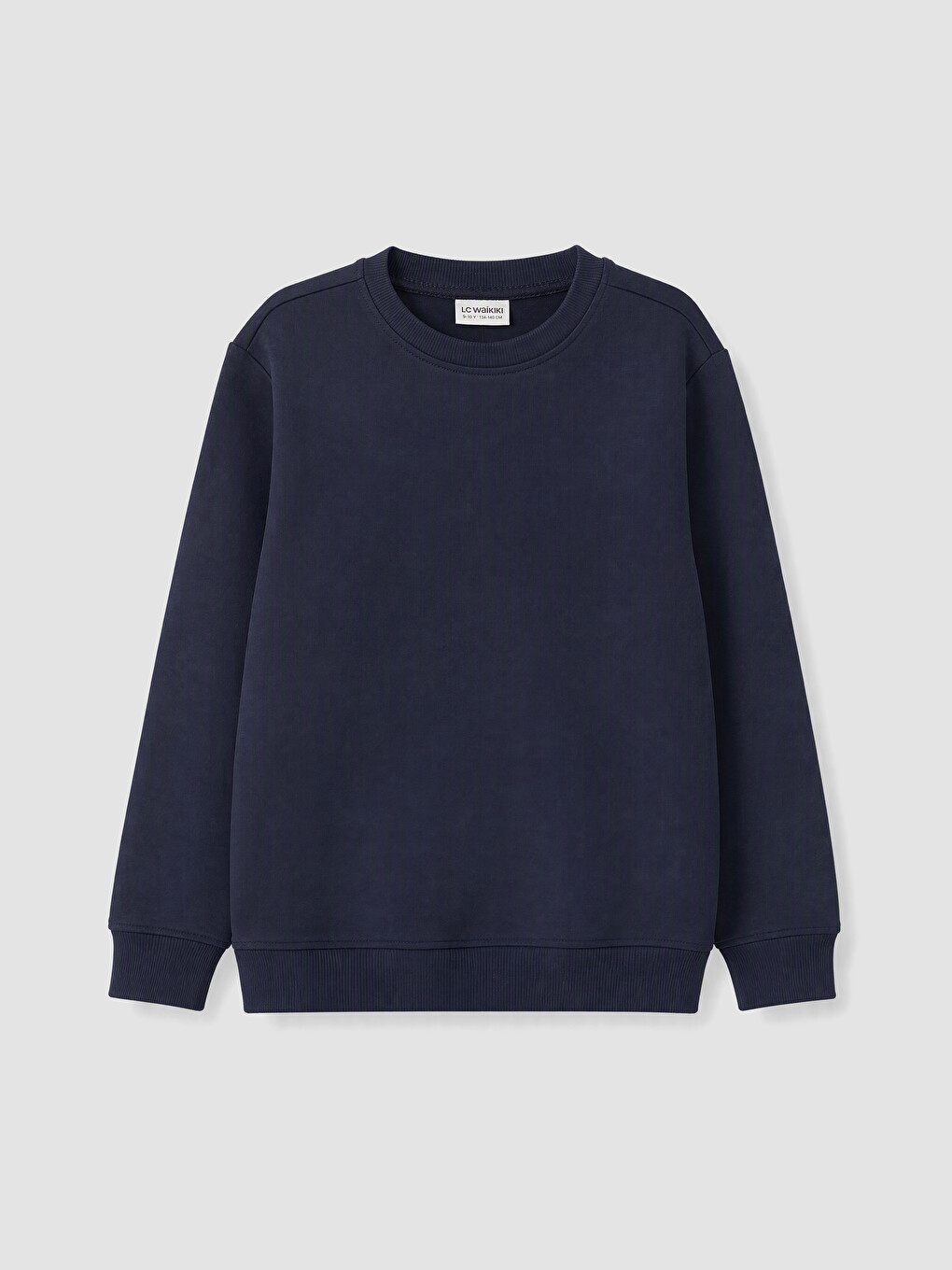 Bej Bisiklet Yaka Erkek Çocuk Sweatshirt 2'li-4