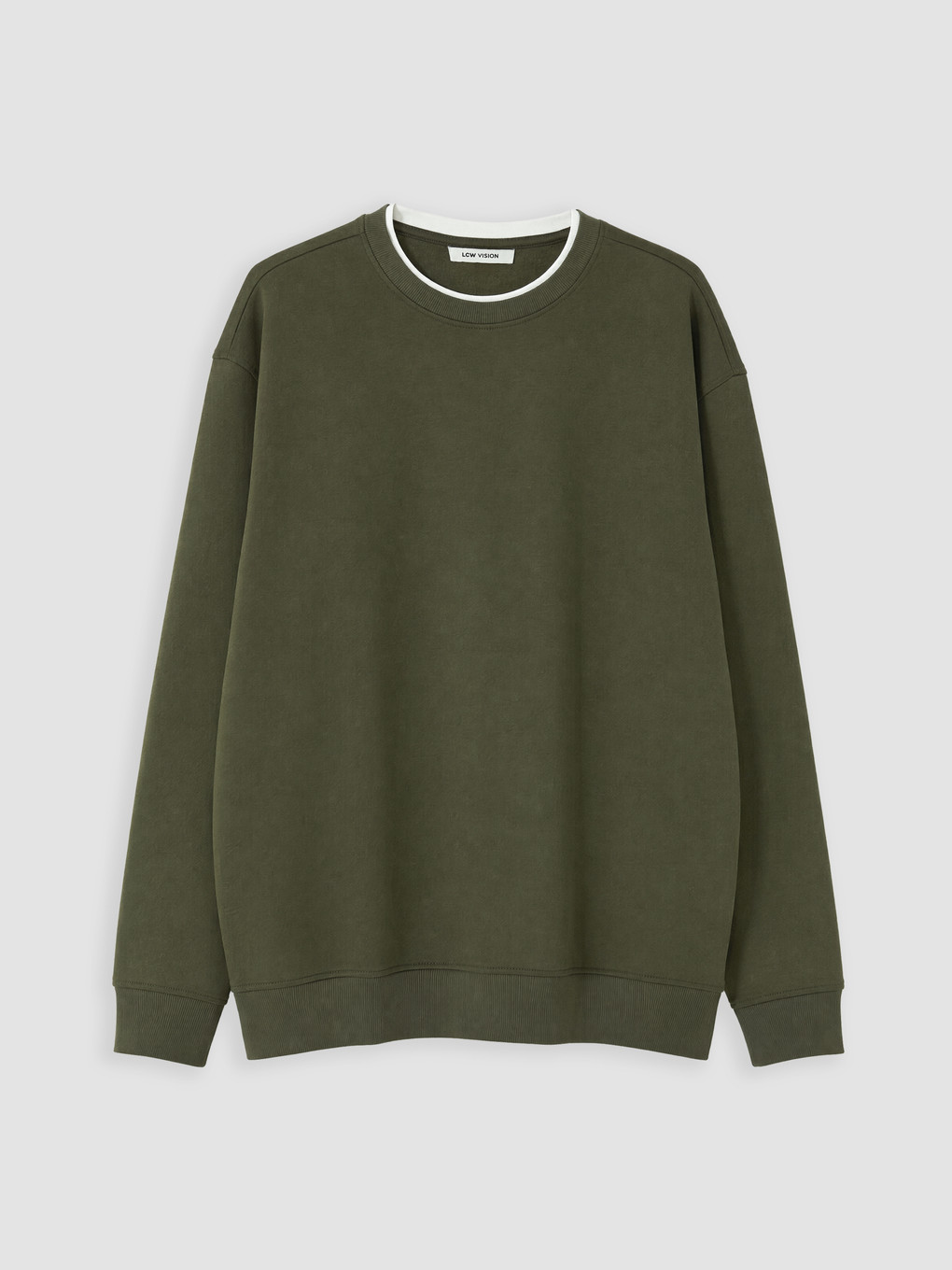 Crew Neck Men's Thick Sweatshirt-3