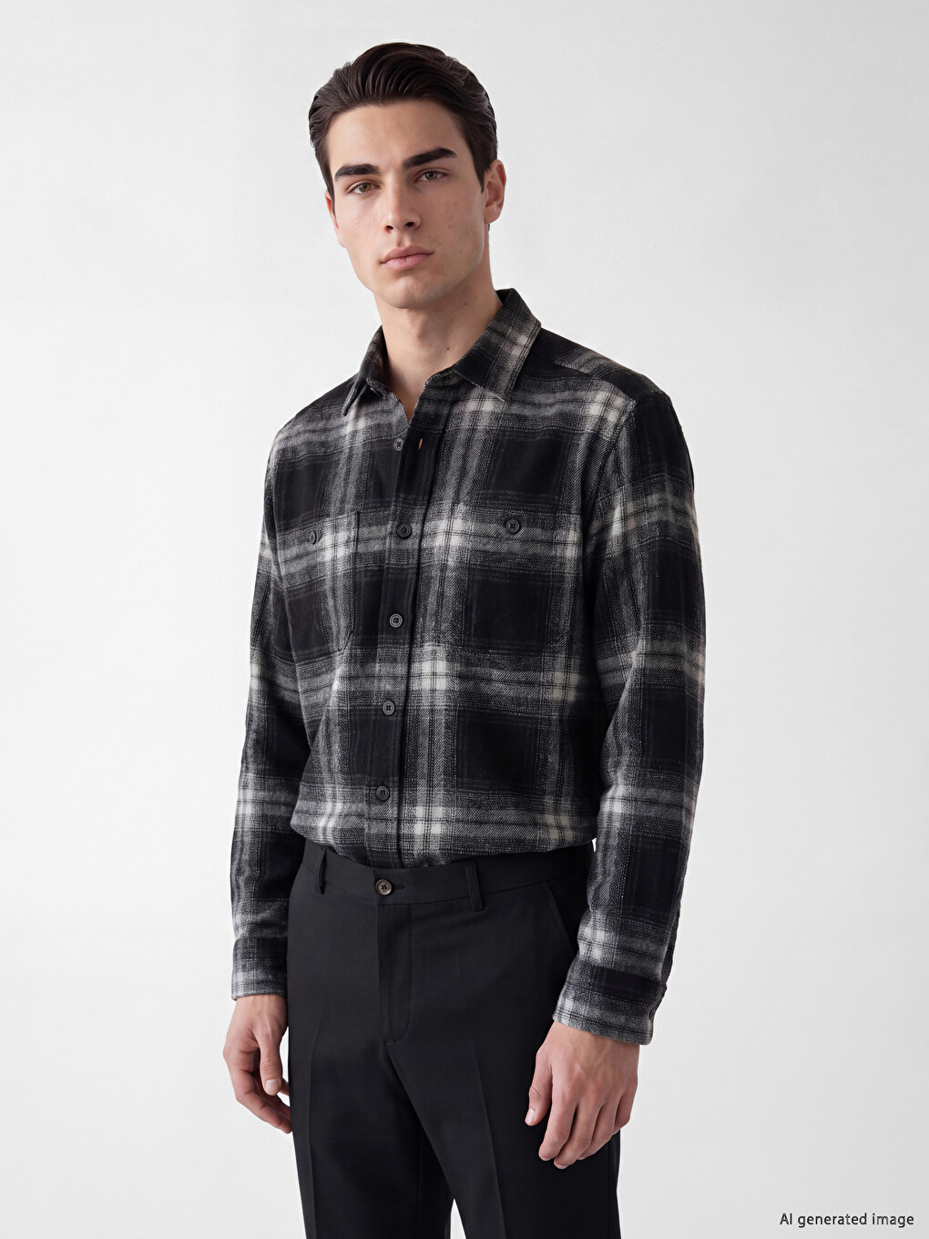 Man Black Shirt