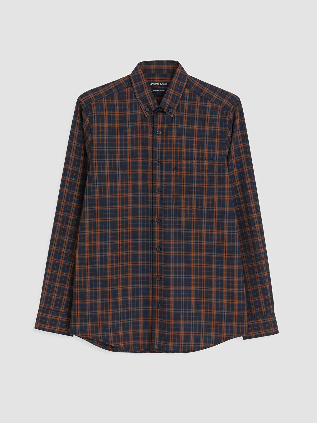 Kahverengi Regular Fit Gabardin Erkek Gömlek-3