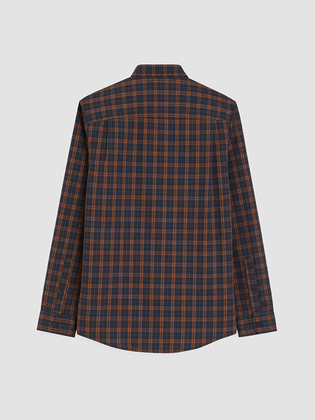 Kahverengi Regular Fit Gabardin Erkek Gömlek-5