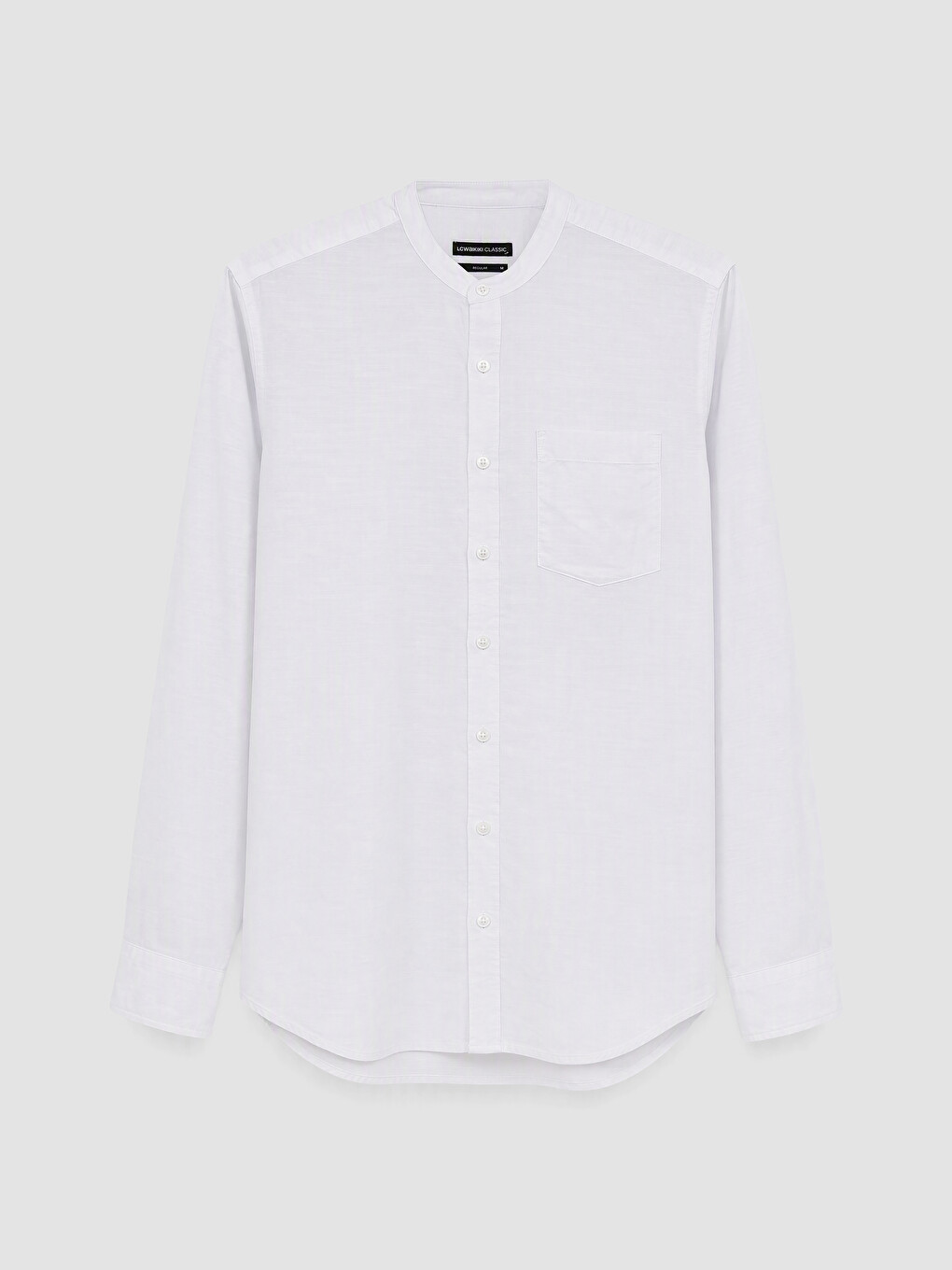 Regular Fit Grandad Collar Shirt