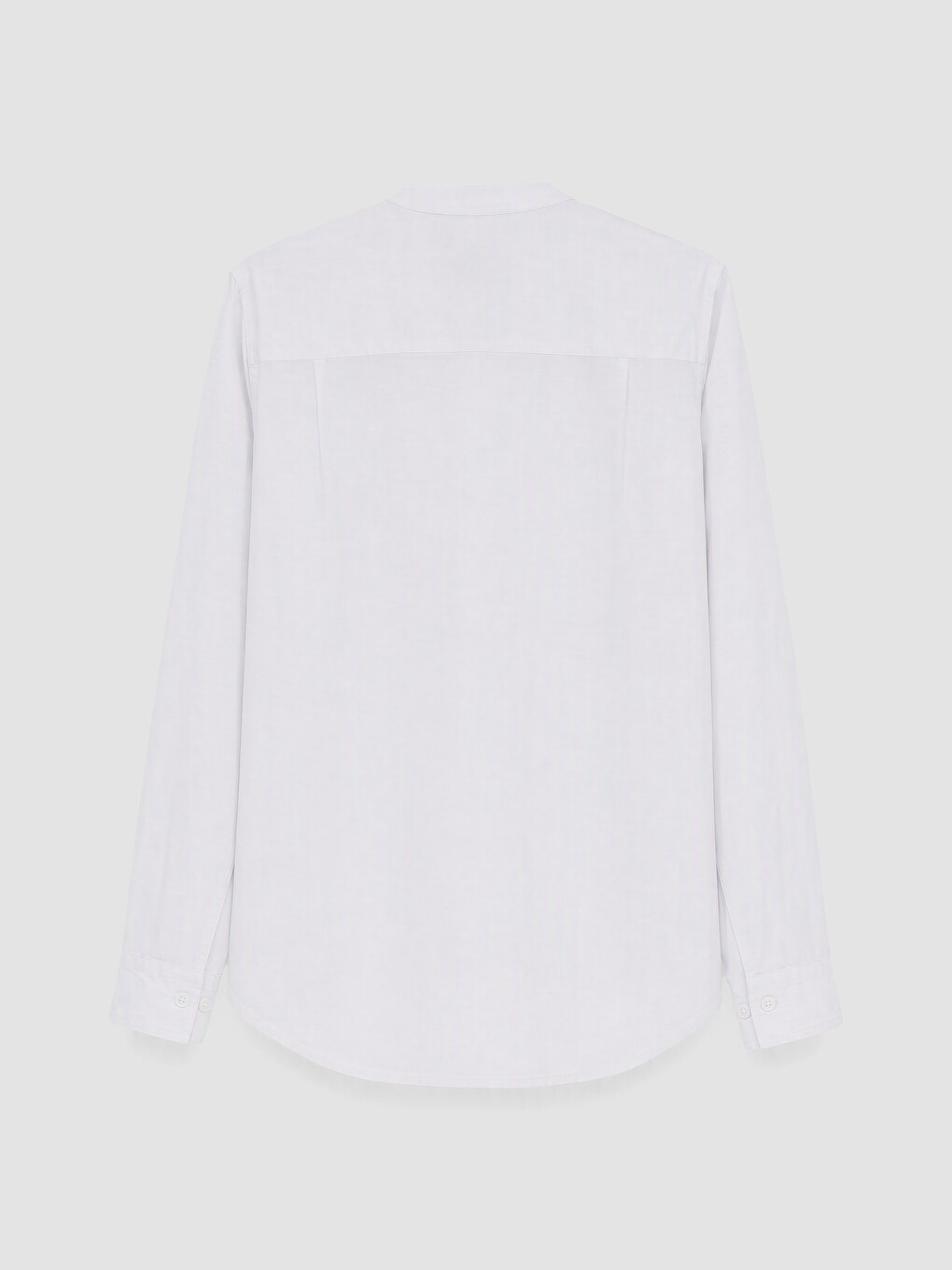 Regular Fit Grandad Collar Shirt-1