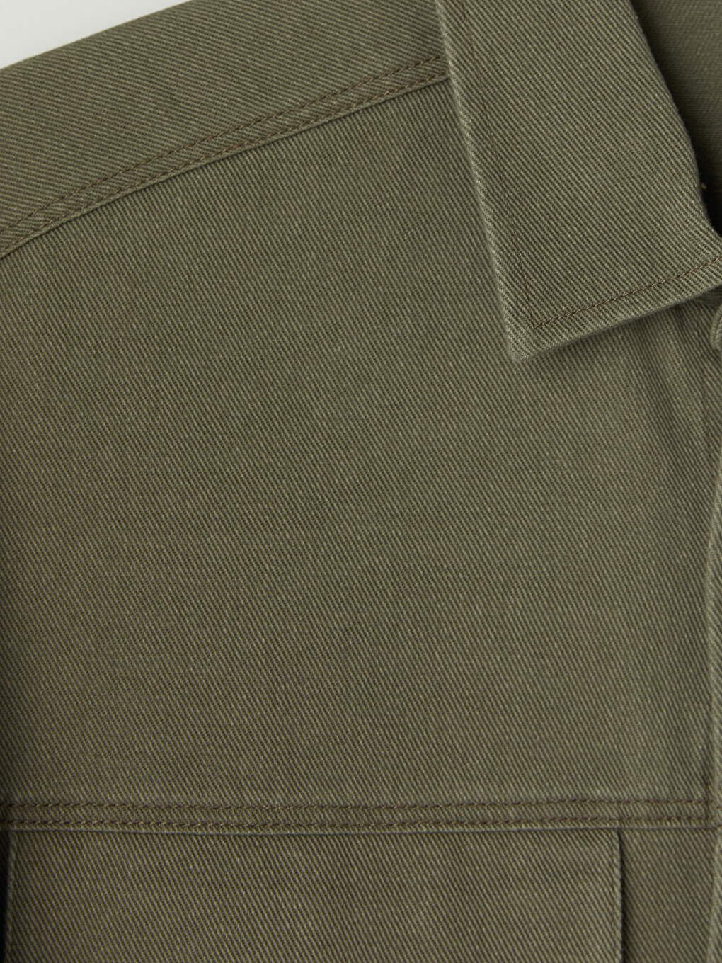 Ерлерге Арналған Еркін Пішімді Габардин Жейде-күртеше-6