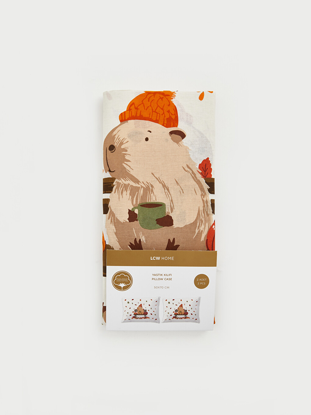 Animal Patterned 2 Pack Pillow Case 50x70 Cm-1